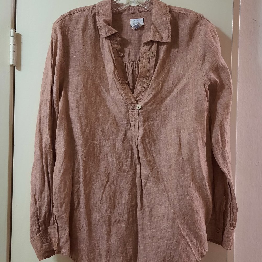 Sigrid Olsen Dusty Pink Shirt